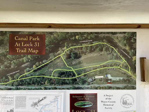 Delaware And Hudson Canal Park At Lock 31 Hiking Area in Hawley Pennsylvania