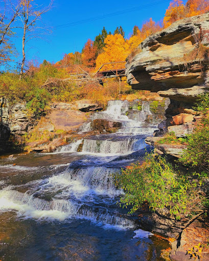 Tanners Falls Walking Trail Hiking Area in Honesdale Pennsylvania